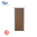 60 minutes UL fire rated wooden hotel room door